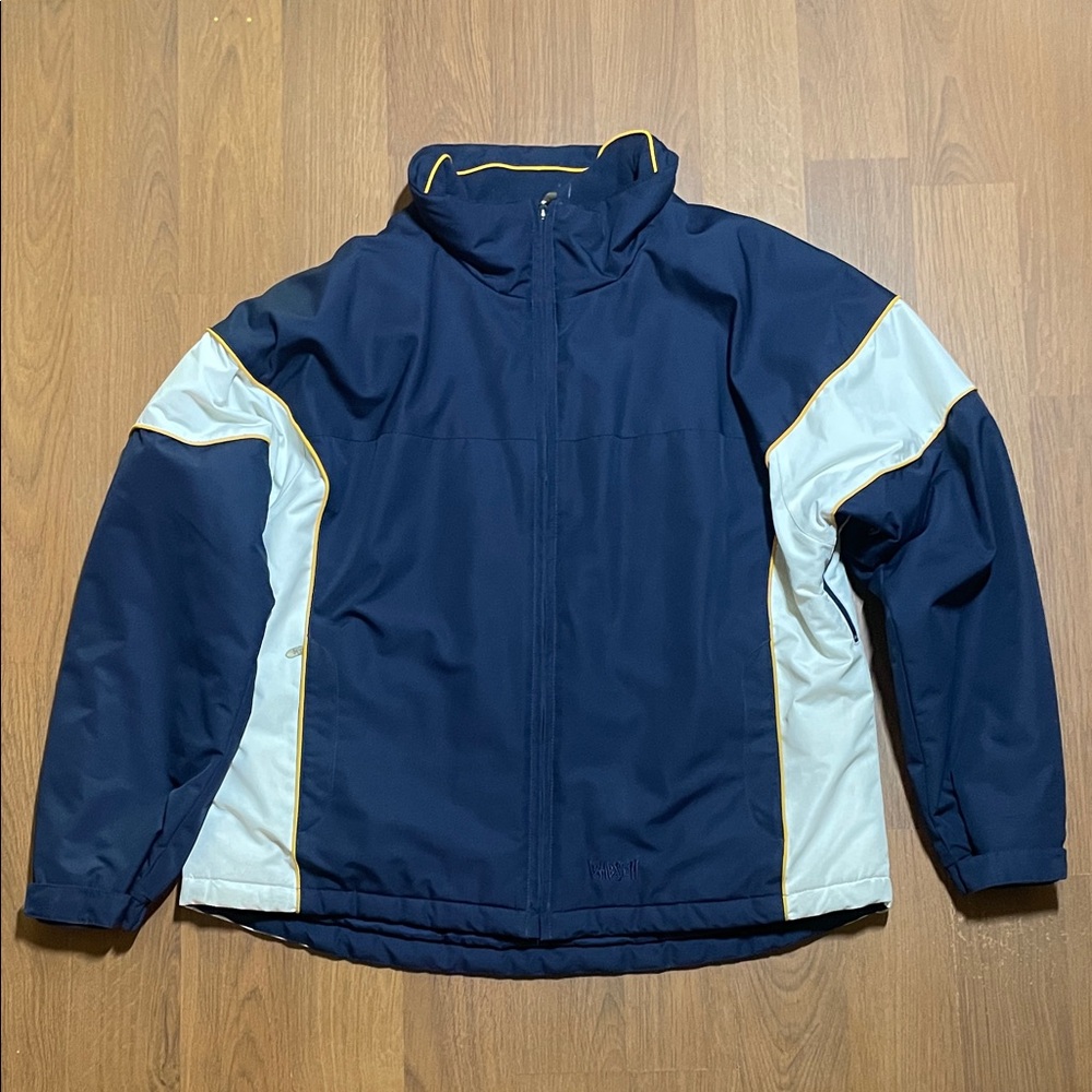Vintage Bombshell XL Ski/Snowboard Jacket – Navy & White, Lightly Worn